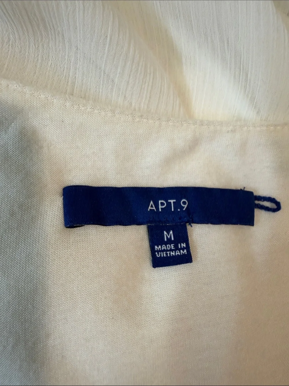 Apt. 9 White Layered V-Neck Chiffon Blouse - Picture 4 of 5